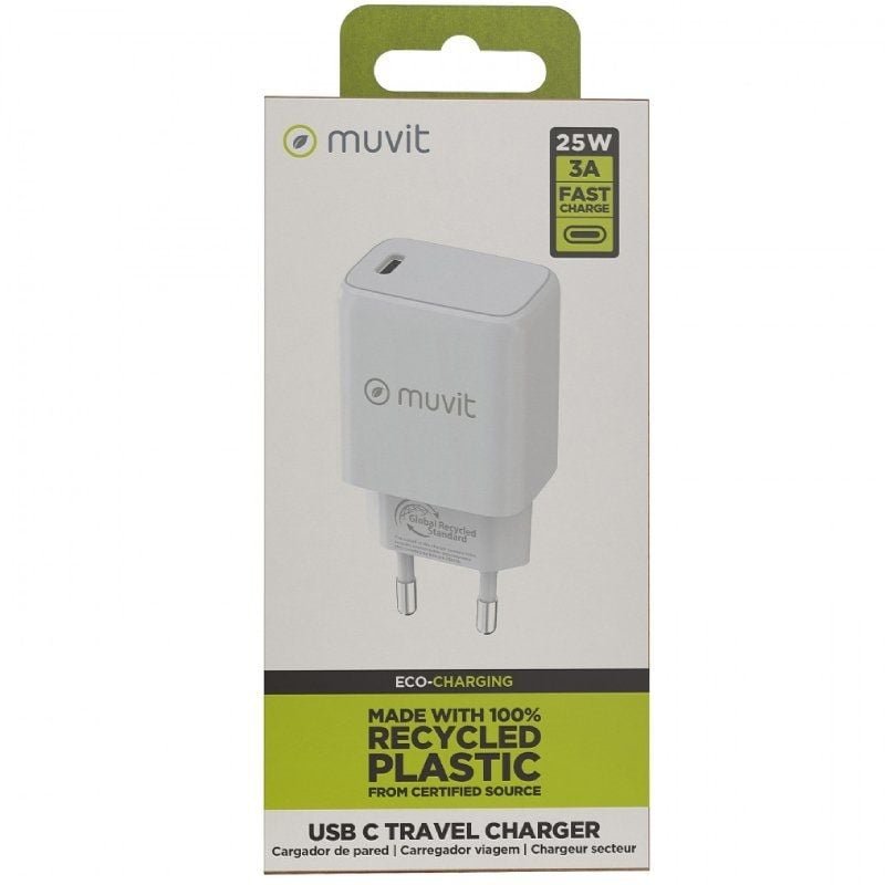 Cargador de Pared Muvit For Change MCACC0012/ 1xUSB Tipo-C/ 20W - изображение 3