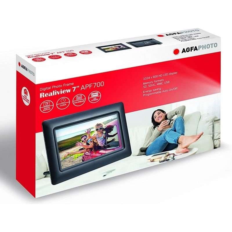 Marco Digital AgfaPhoto APF700/ Pantalla 7"/ Negro - изображение 5