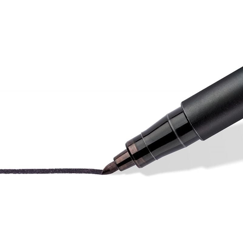 Caja de Rotuladores Permanentes Staedtler Lumocolor 317/ 1mm/ 10 unidades/ Negros - изображение 2
