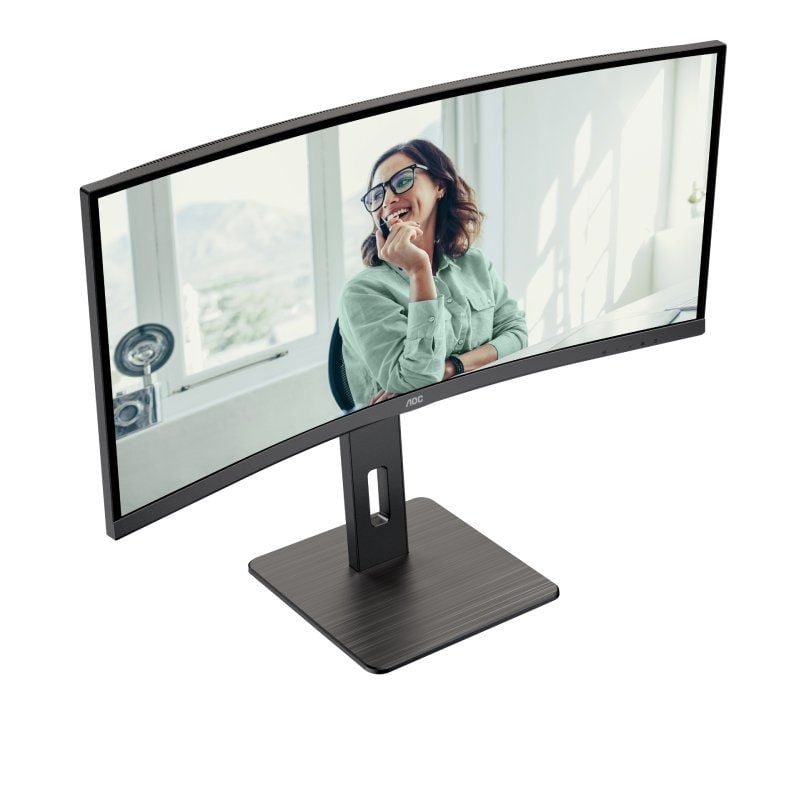 Monitor Profesional Curvo AOC CU34P3CV 34"/ WQHD/ Multimedia/ Regulable en altura/ Negro - изображение 3