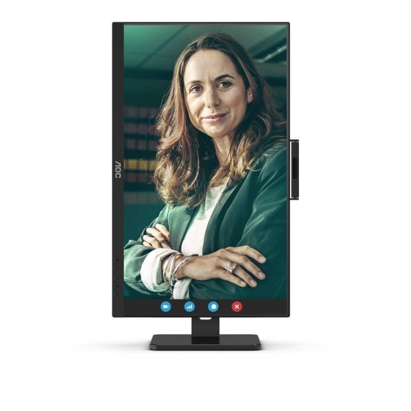 Monitor Profesional AOC 24P3CW 23.8"/ Full HD/ Webcam/ Multimedia/ Regulable en altura/ Negro - изображение 5