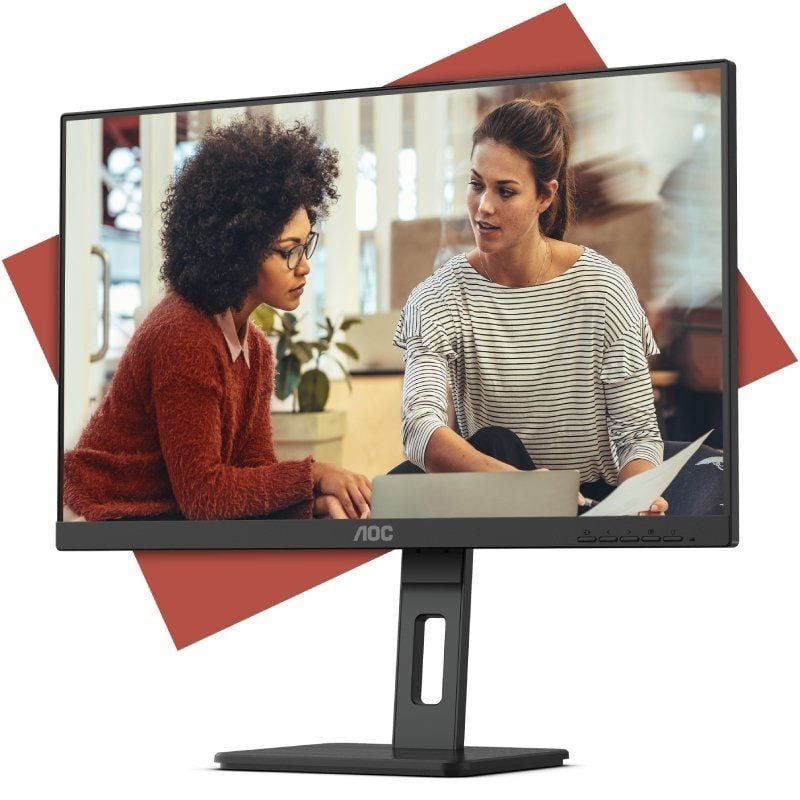 Monitor Profesional AOC 27E3QAF 27"/ Full HD/ Multimedia/ Regulable en altura/ Negro - изображение 2