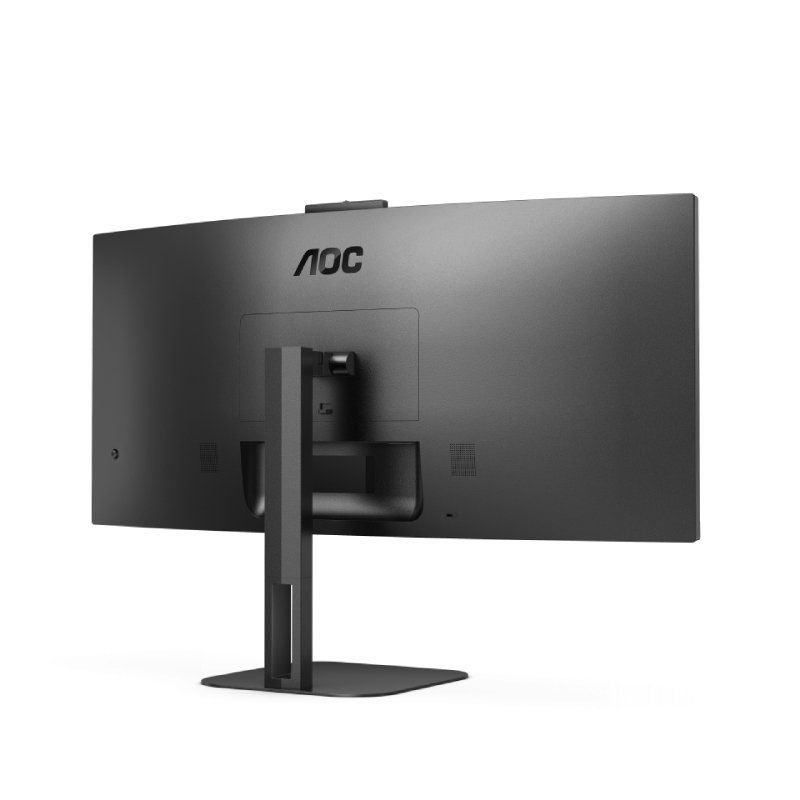 Monitor Profesional Curvo Ultrapanorámico AOC CU34V5CW/BK 34"/ UWQHD/ Webcam/ Multimedia/ Regulable en altura/ Negro - изображение 4