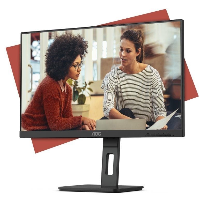 Monitor AOC 24E3QAF 23.8"/ Full HD/ Multimedia/ Regulable en altura/ Negro - изображение 3