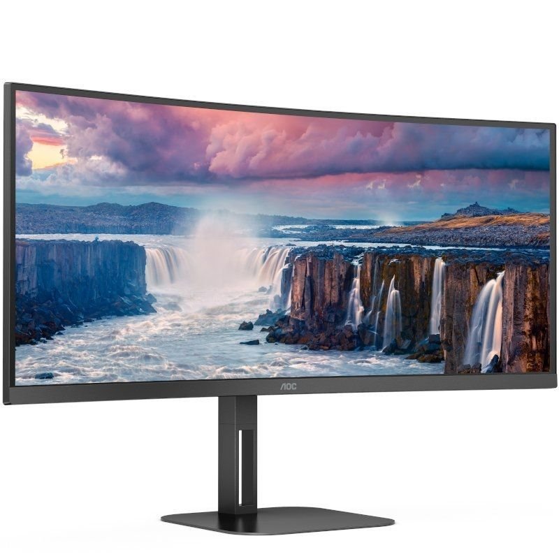 Monitor Profesional Ultraparonámico Curvo AOC CU34V5C/BK 34"/ WQHD/ Multimedia/ Negro - изображение 3