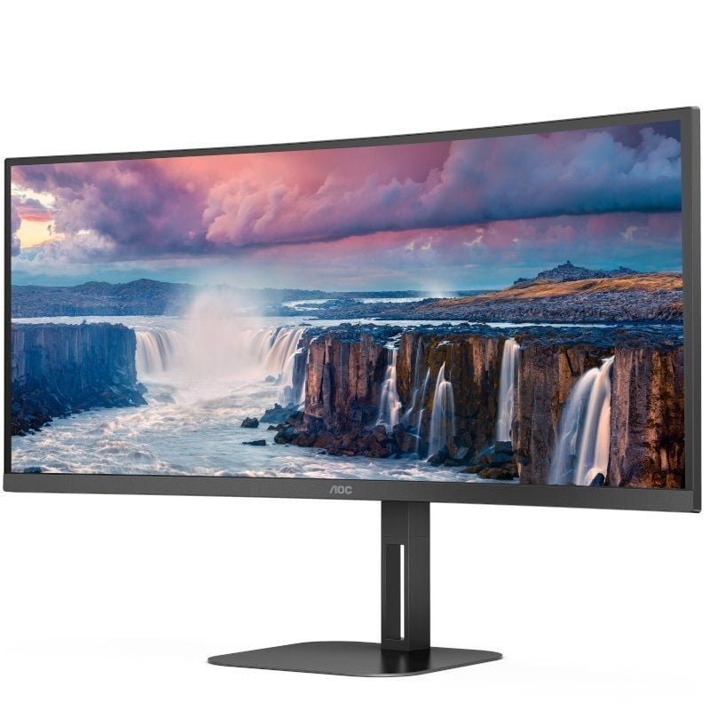 Monitor Profesional Ultraparonámico Curvo AOC CU34V5C/BK 34"/ WQHD/ Multimedia/ Negro - изображение 2