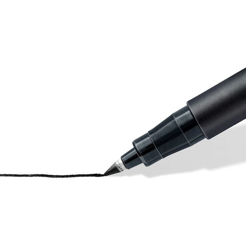 Caja de Rotuladores Permanentes Staedtler Lumocolor 318/ 0.6mm/ 10 unidades/ Negros - изображение 2