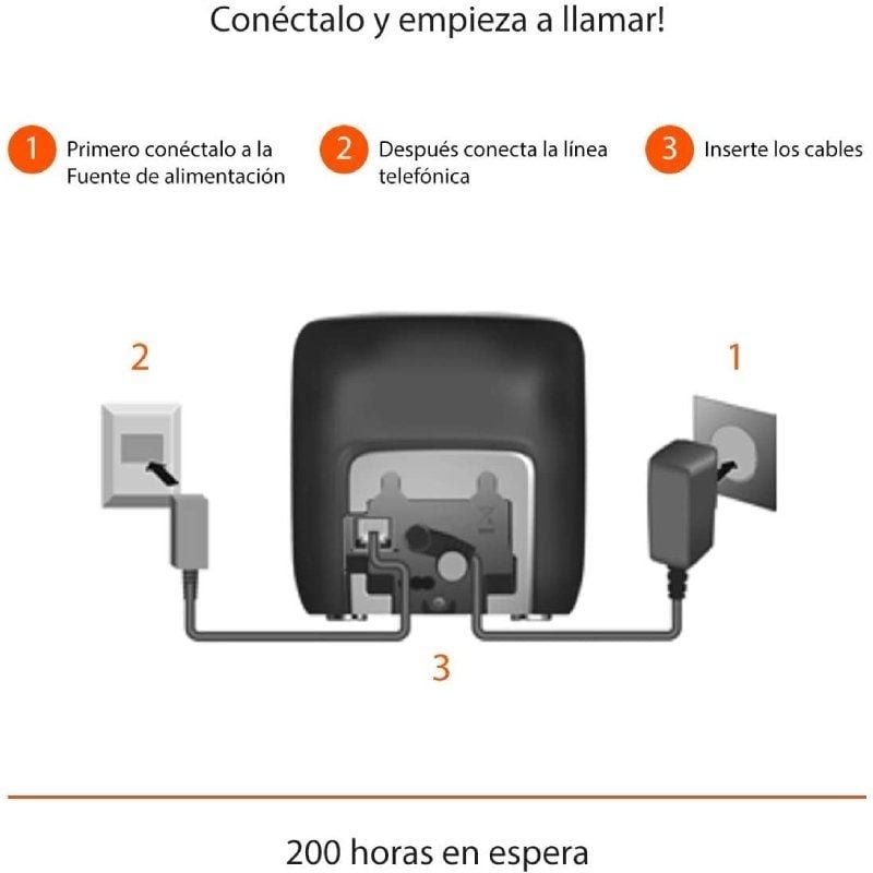Teléfono Inalámbrico Gigaset A270/ Negro - изображение 4