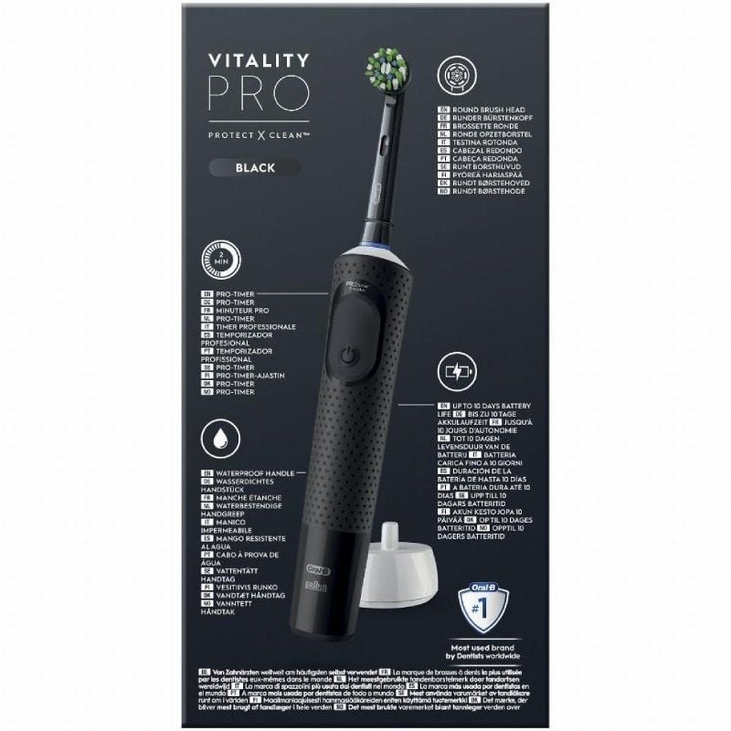 Cepillo Dental Braun Oral-B Vitality Pro/ Negro - изображение 3