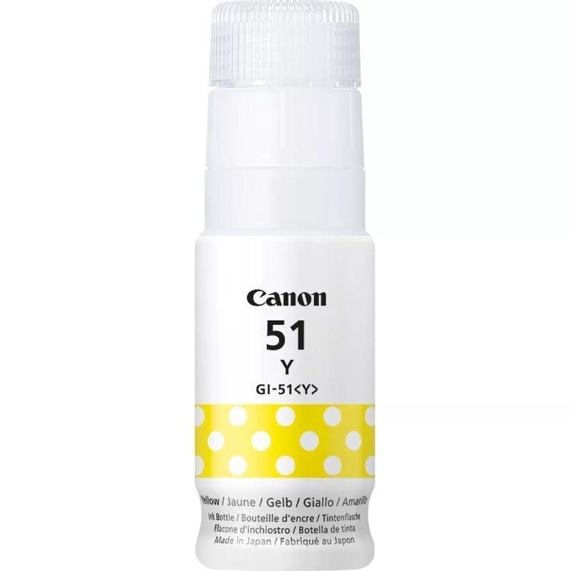 Botella de Tinta Original Canon GI-51/ Amarilla - изображение 2