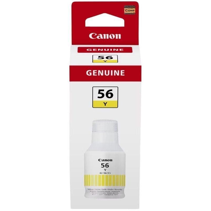 Botella de Tinta Original Canon GI-56/ Amarilla - изображение 2