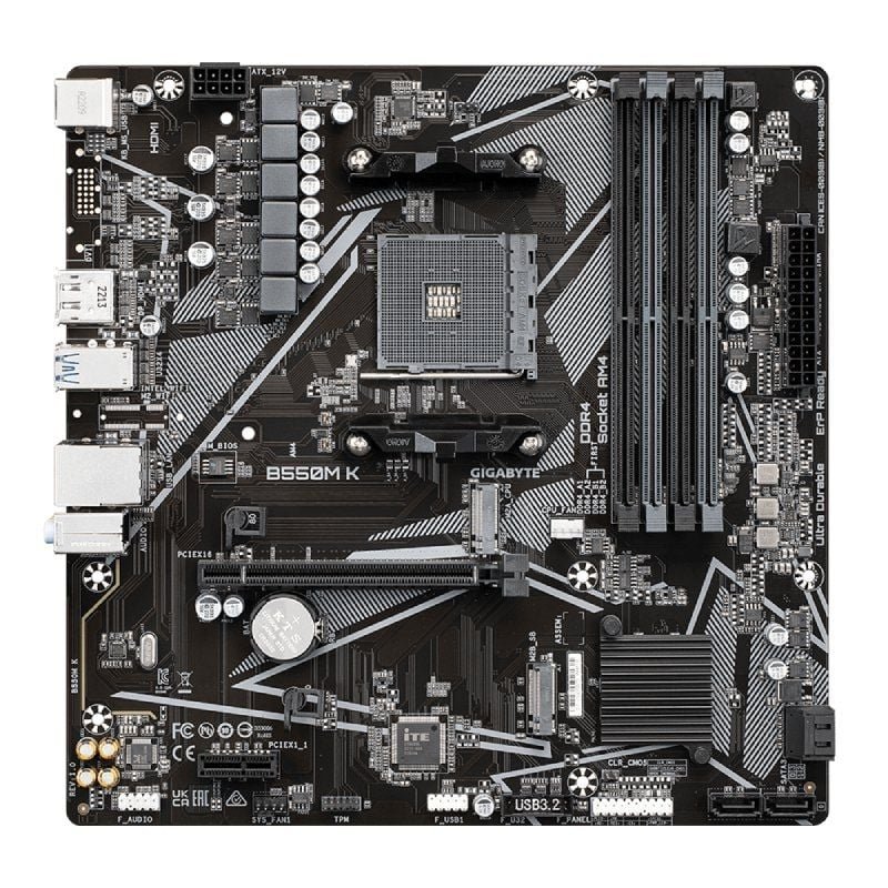 Placa Base Gigabyte B550M K Socket AM4/ Micro ATX - изображение 2