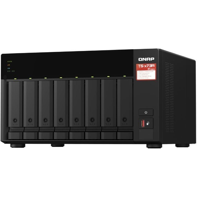 NAS QNAP TS-873A/ 8 Bahías 3.5"- 2.5"/ 8GB DDR4/ Formato Torre - изображение 2