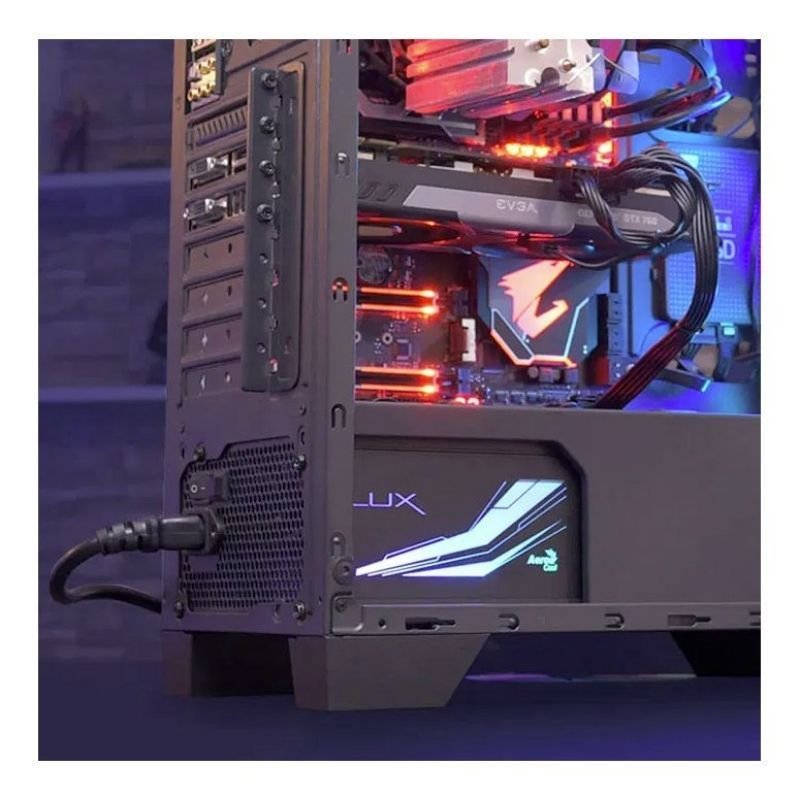 Fuente de Alimentación Aerocool LUX RGB 550M/ 550W/ Ventilador 12cm/ 80 Plus Bronze - изображение 4