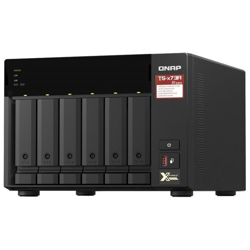 NAS QNAP TS-673A-8G/ 6 Bahías 3.5"- 2.5"/ 8GB DDR4/ Formato Torre - изображение 2