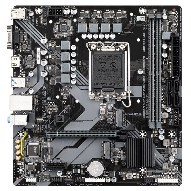 Placa Base Gigabyte B760M H DDR4 Socket 1700/ Micro ATX - изображение 2
