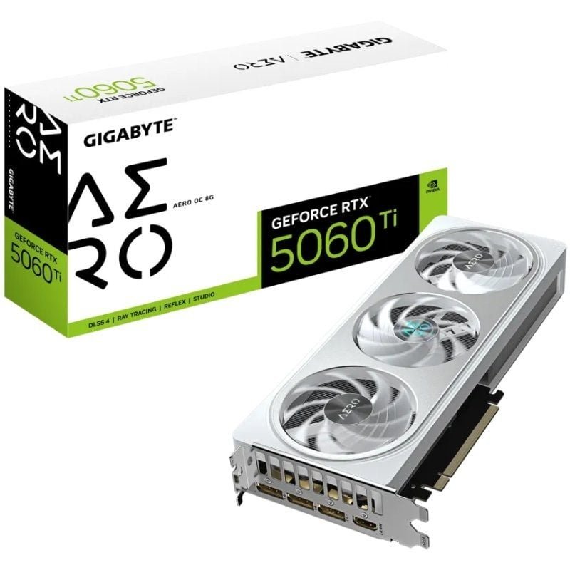 Tarjeta Gráfica Gigabyte GeForce RTX 5060 Ti AERO OC/ 8GB GDDR7