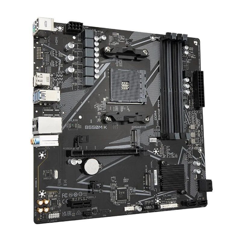 Placa Base Gigabyte B550M K Socket AM4/ Micro ATX - изображение 3