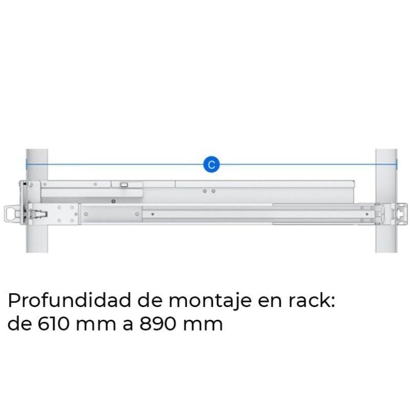 Raíles de rack deslizantes para servidores Synology Rail Kit RKS-02 - изображение 3