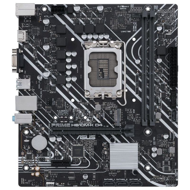Placa Base Asus Prime H610M-K D4/ Socket 1700/ Micro ATX - изображение 2