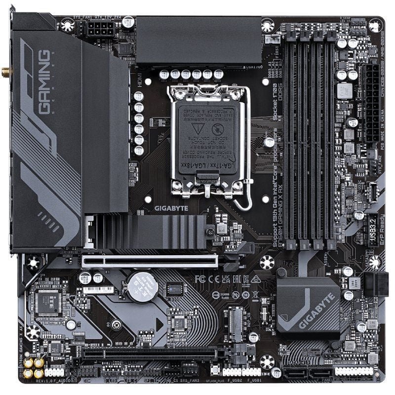 Placa Base Gigabyte B760M GAMING X AX Socket 1700/ Micro ATX - изображение 2