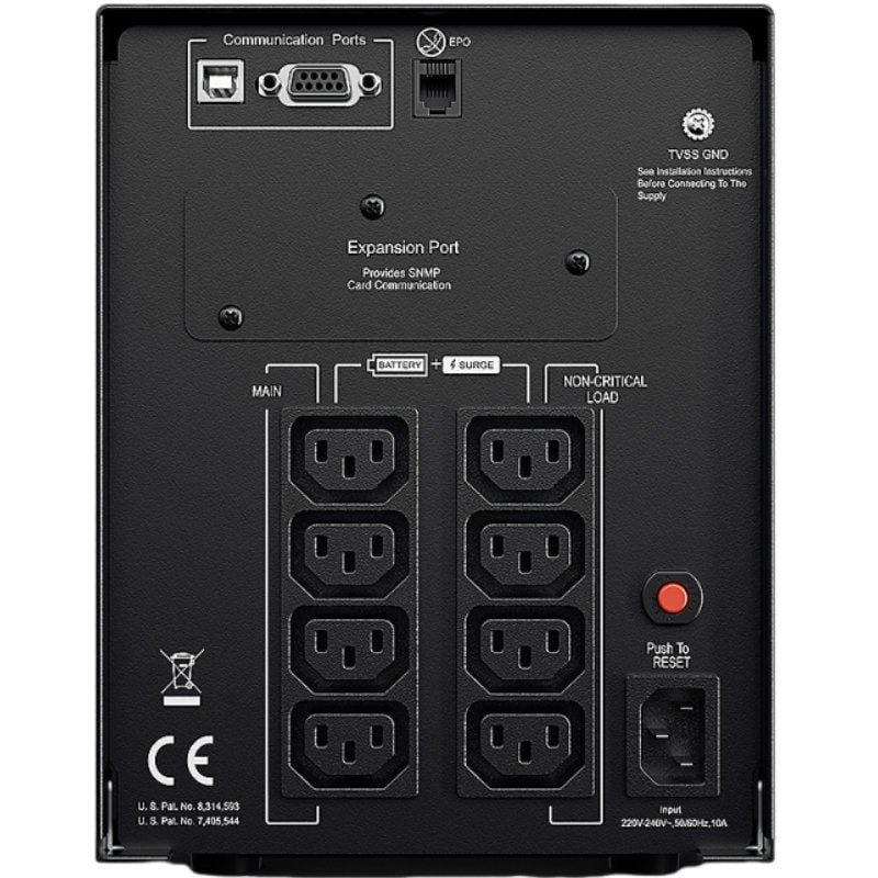 SAI Línea Interactiva Cyberpower PR1500ELCD/ 1500VA-1350W/ 8 Salidas/ Formato Torre - изображение 4