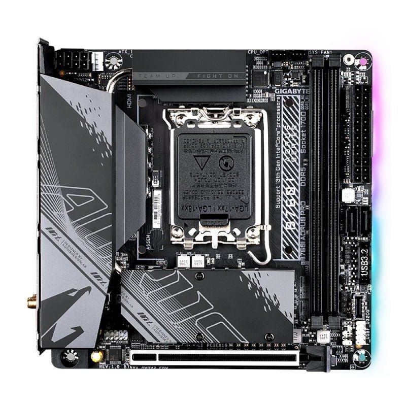 Placa Base Gigabyte B760I AORUS PRO Socket 1700/ Mini-ITX - изображение 2