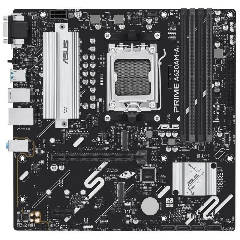 Placa Base Asus A620AM-A-CSM Socket AM5/ DDR5/ PCIe 4.0/ Micro ATX