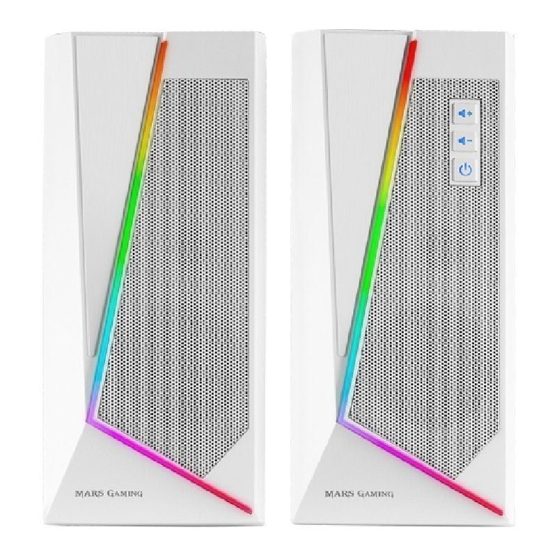 Altavoces con Bluetooth Mars Gaming MS7/ 20W/ 2.0/ Blancos - изображение 2