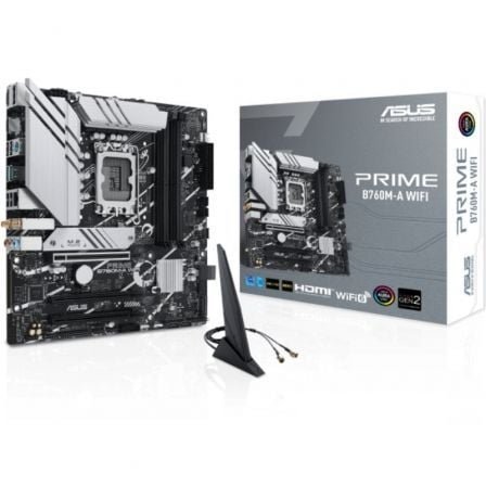 Placa Base Asus PRIME B760M-A WIFI Socket 1700/ DDR5/ PCIe 4.0/ Micro ATX