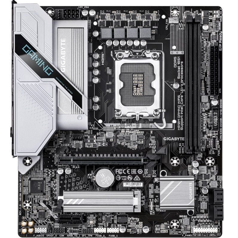 Placa Base Gigabyte H810M GAMING WIFI 6 Socket 1851/ Micro ATX - изображение 2