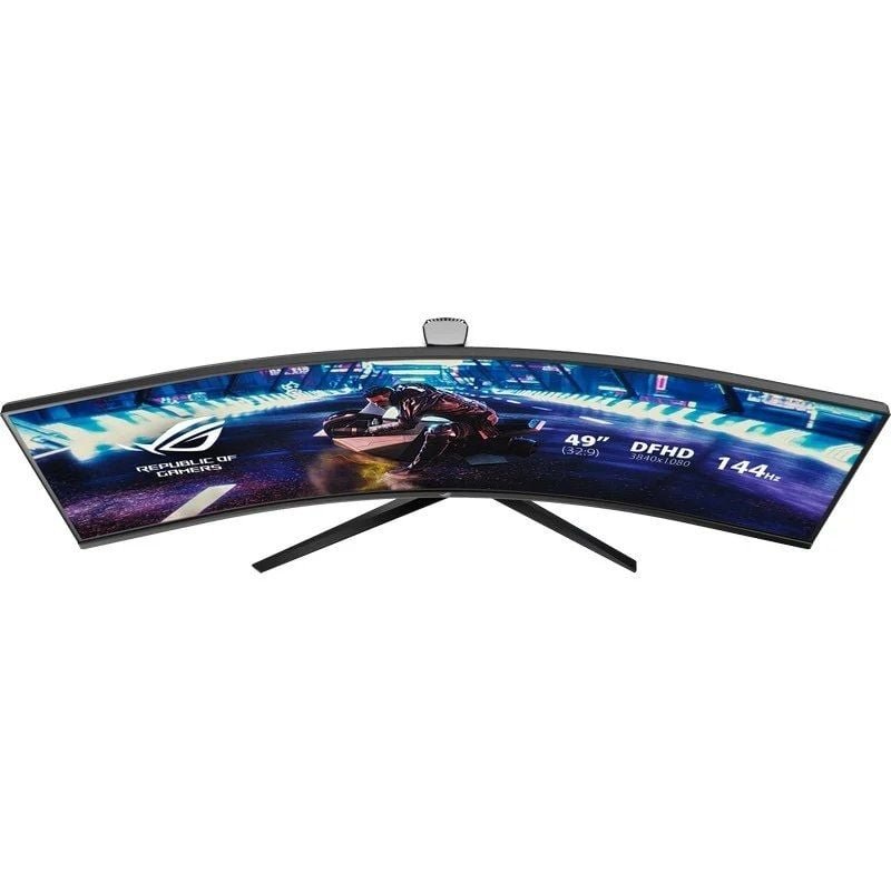 Monitor Gaming Ultrapanorámico Curvo Asus Rog Strix XG49VQ 49"/ Dual FHD/ 4ms/ 144Hz/ VA/ Multimedia/ Negro - изображение 3