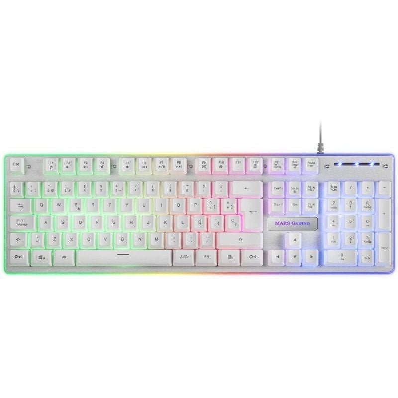 Pack Gaming Mars Gaming MCPX/ Teclado H-MECH + Ratón Óptico + Alfombrilla/ Blanco - изображение 2