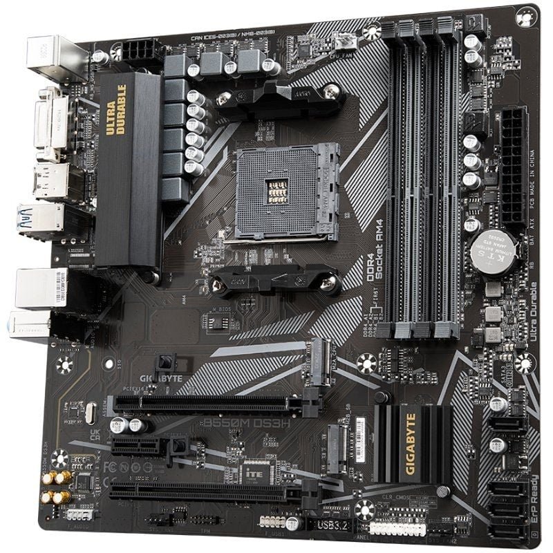 Placa Base Gigabyte B550M DS3H Socket AM4/ Micro ATX - изображение 4