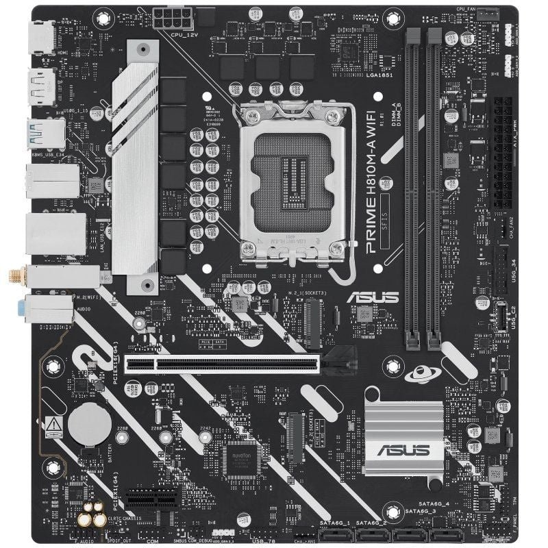 Placa Base Asus PRIME H810M-A WIFI Socket 1851/ Micro ATX - изображение 2