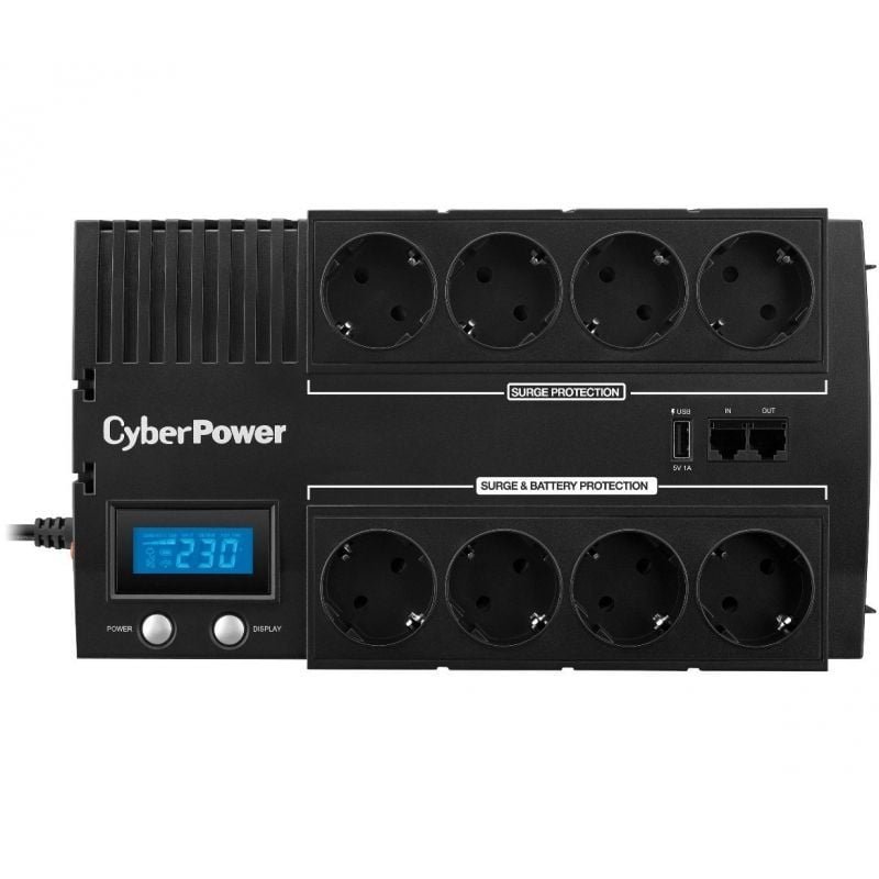 SAI Línea Interactiva Cyberpower BR1000ELCD/ 1000VA-600W/ 8 Salidas/ Formato Bloque - изображение 2