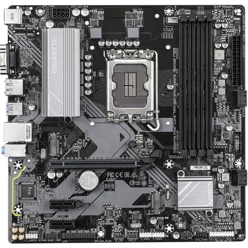 Placa Base Gigabyte B760M D3HP Socket 1700/ Micro ATX - изображение 2