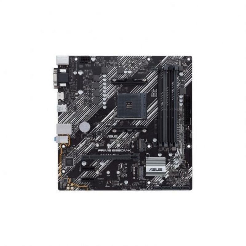 Placa Base Asus Prime B550M-K Socket AM4/ DDR4/ PCIe 4.0/ Micro ATX
