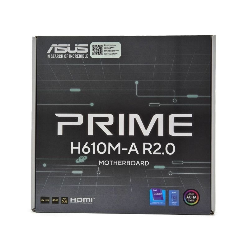 Placa Base Asus Prime H610M-A R2.0/ Socket 1700/ DDR5/ PCIe 4.0/ Micro ATX