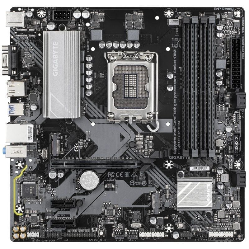 Placa Base Gigabyte B760M D3HP DDR4 Socket 1700/ Micro ATX - изображение 2