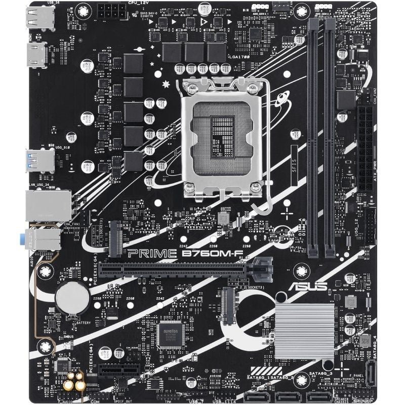 Placa Base Asus PRIME B760M-F Socket 1700/ DDR5/ PCIe 4.0/ Micro ATX