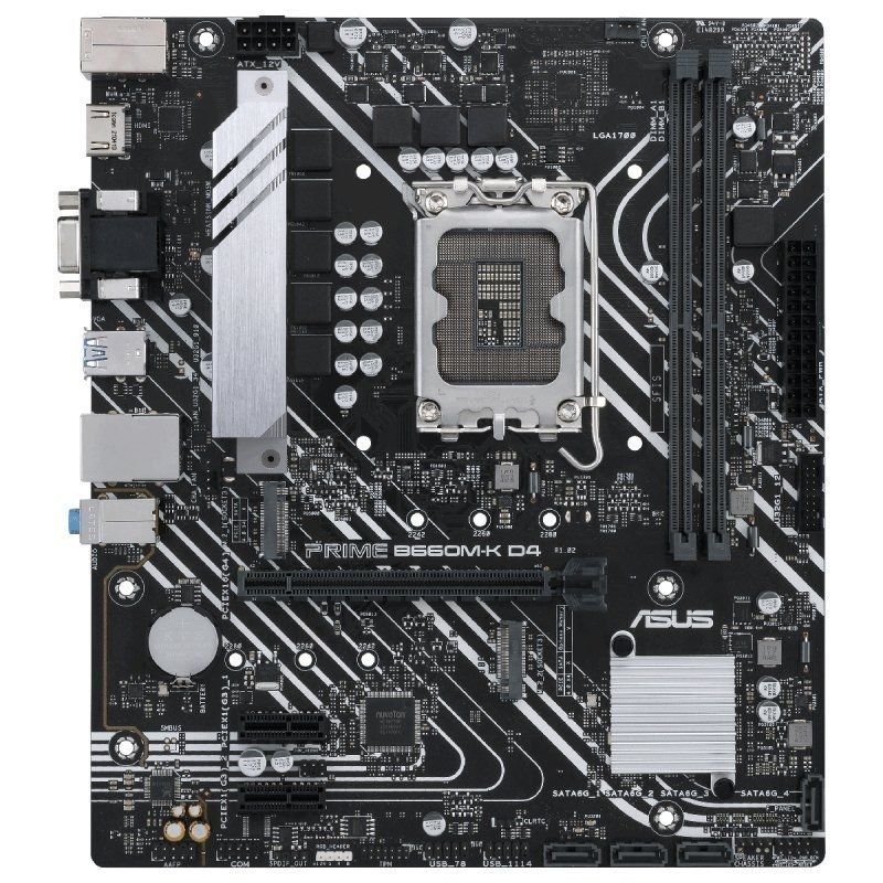 Placa Base Asus Prime B660M-K D4/ Socket 1700/ Micro ATX - изображение 2