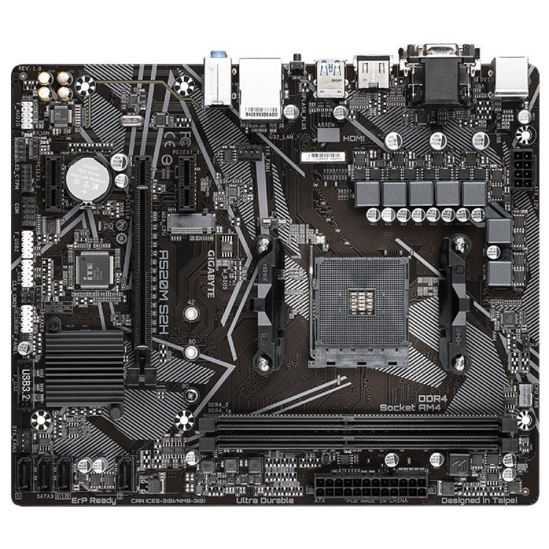 Placa Base Gigabyte A520M S2H Socket AM4/ Micro ATX - изображение 2