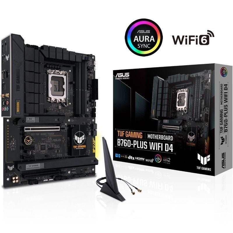 Placa Base Asus TUF GAMING B760-PLUS (WI-FI) D4 Socket 1700/ DDR4/ PCIe 5.0