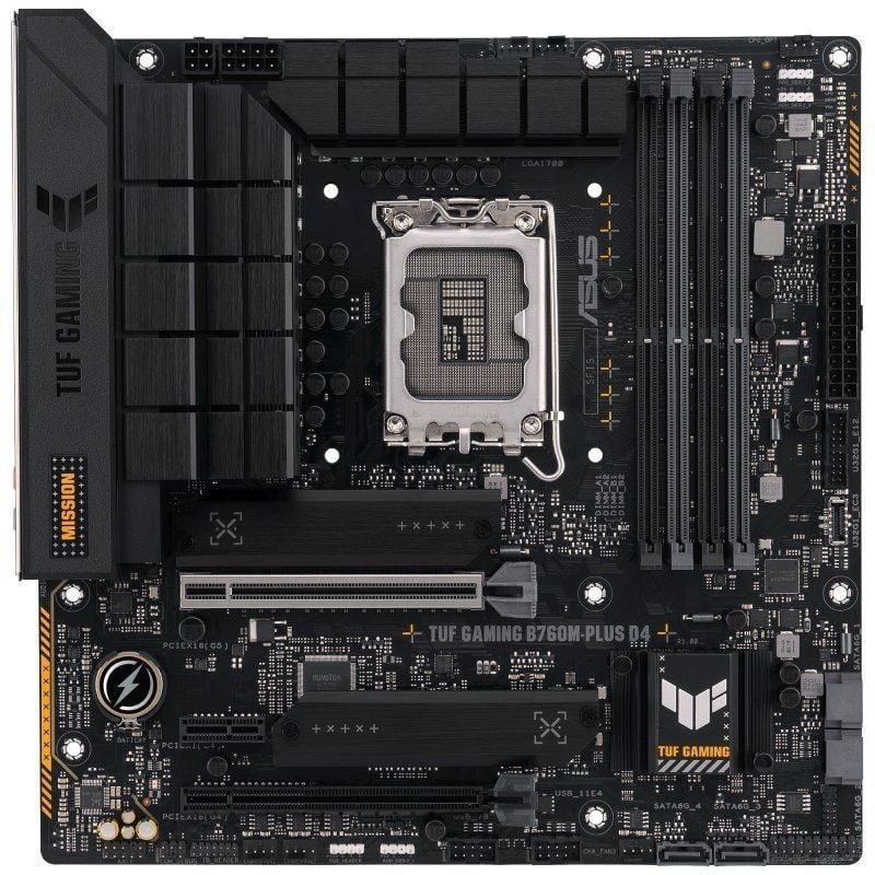 Placa Base Asus TUF GAMING B760M-PLUS D4/ Socket 1700/ Micro ATX - изображение 2