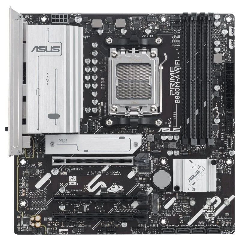 Placa Base Asus PRIME B840M-A WIFI Socket AM5/ Micro ATX - изображение 2