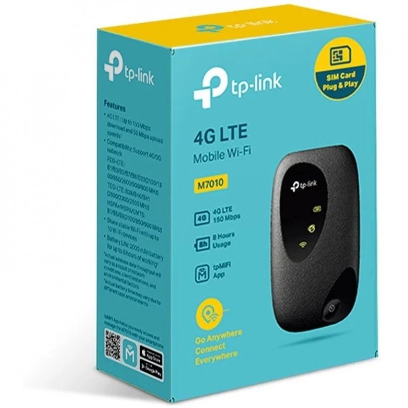 Router Inalámbrico 4G TP-Link M7010 300Mbps/ 2.4GHz/ 1 Antena/ WiFi 802.11b/g/n - изображение 3