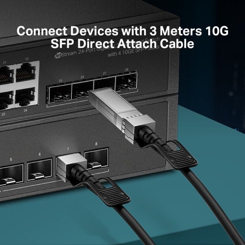 Cable Direct Attach SFP+ TP-Link TL-SM5220-3M/ 3m/ Negro - изображение 3
