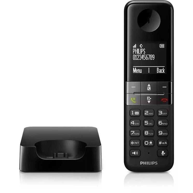 Teléfono Inalámbrico Philips D4701B/34/ Negro - изображение 2