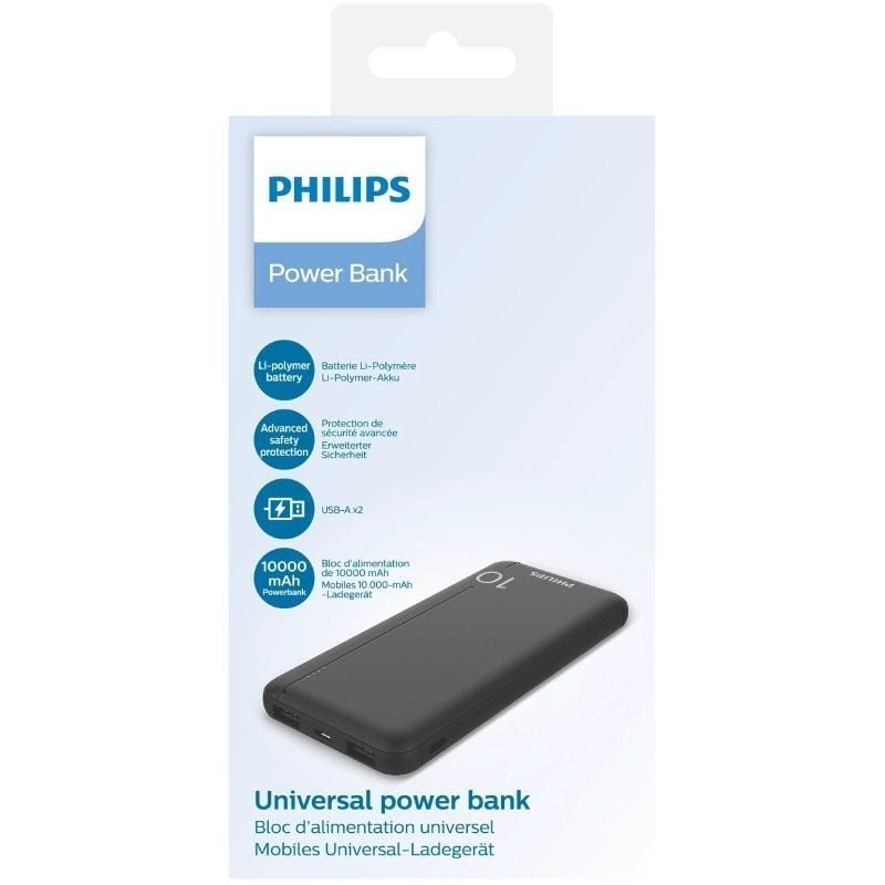 Powerbank 10000mAh Philips DLP1810NB/62/ Negra - изображение 2